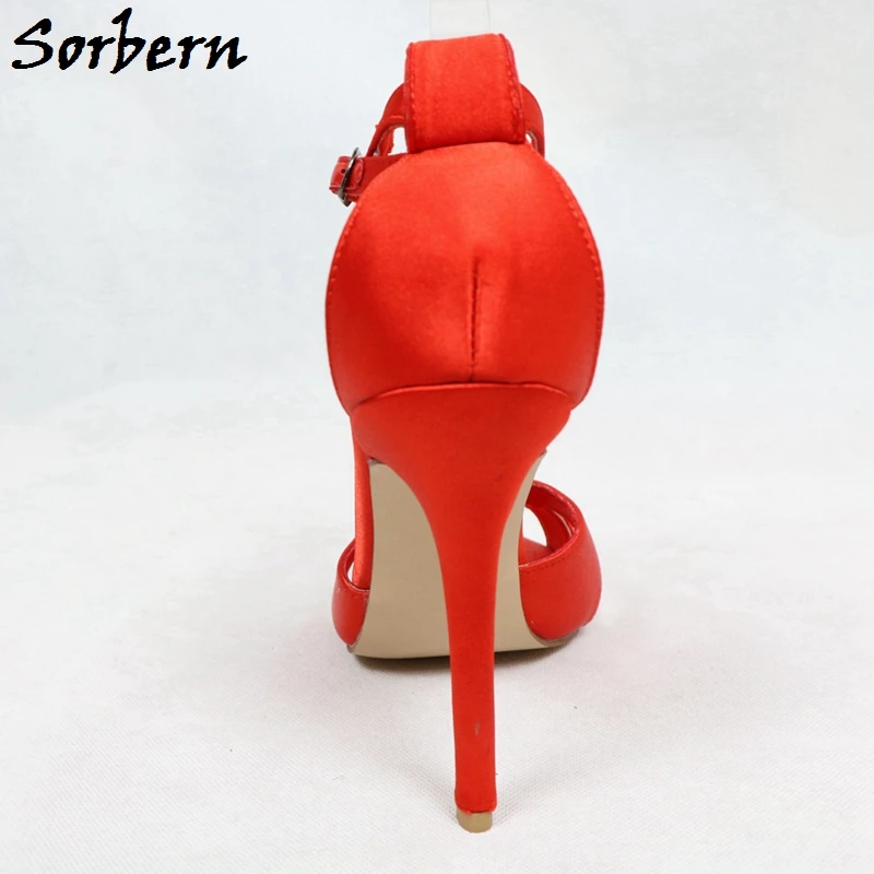 Женские босоножки на высоком каблуке шпильке с открытым носком и ремешком