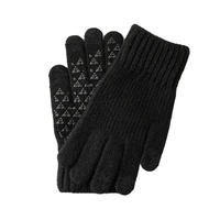 mens winter gloves with touch screen function gloves thick warm alpaca knitted adult gloves outdoor sports windproof gloves