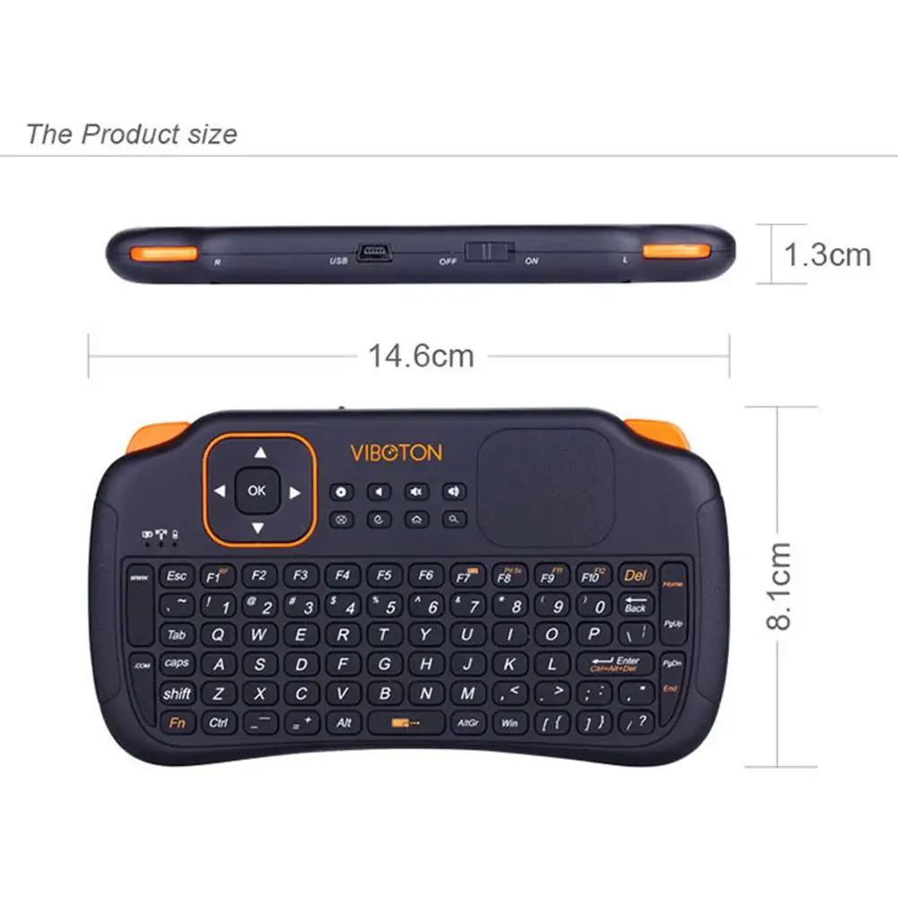 2,4 ГГц Беспроводная клавиатура Мини игровые клавиатуры для ПК/Pad/Andriod/Google tv Box механическая клавиатура для xbox 360 аксессуары