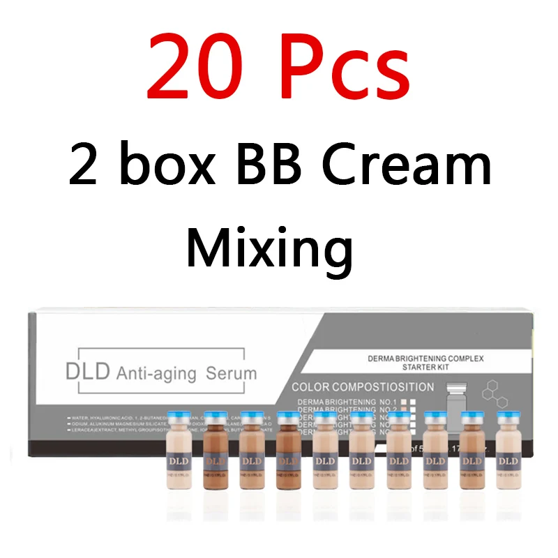 20pcs bb cream mix 50 шт. BB крем светящийся Stayve сыворотка корейская косметика мезо белая осветляющая сыворотка ЕЕС для BB крем машина отбеливание акне против старения - Цвет: 20pcs bb cream mix