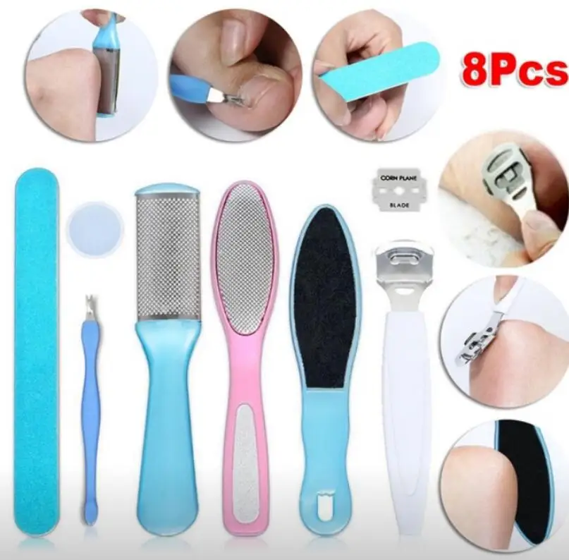 Машинка для педикюра 8 шт./компл. набор маникюра инструмент ухода за ногами