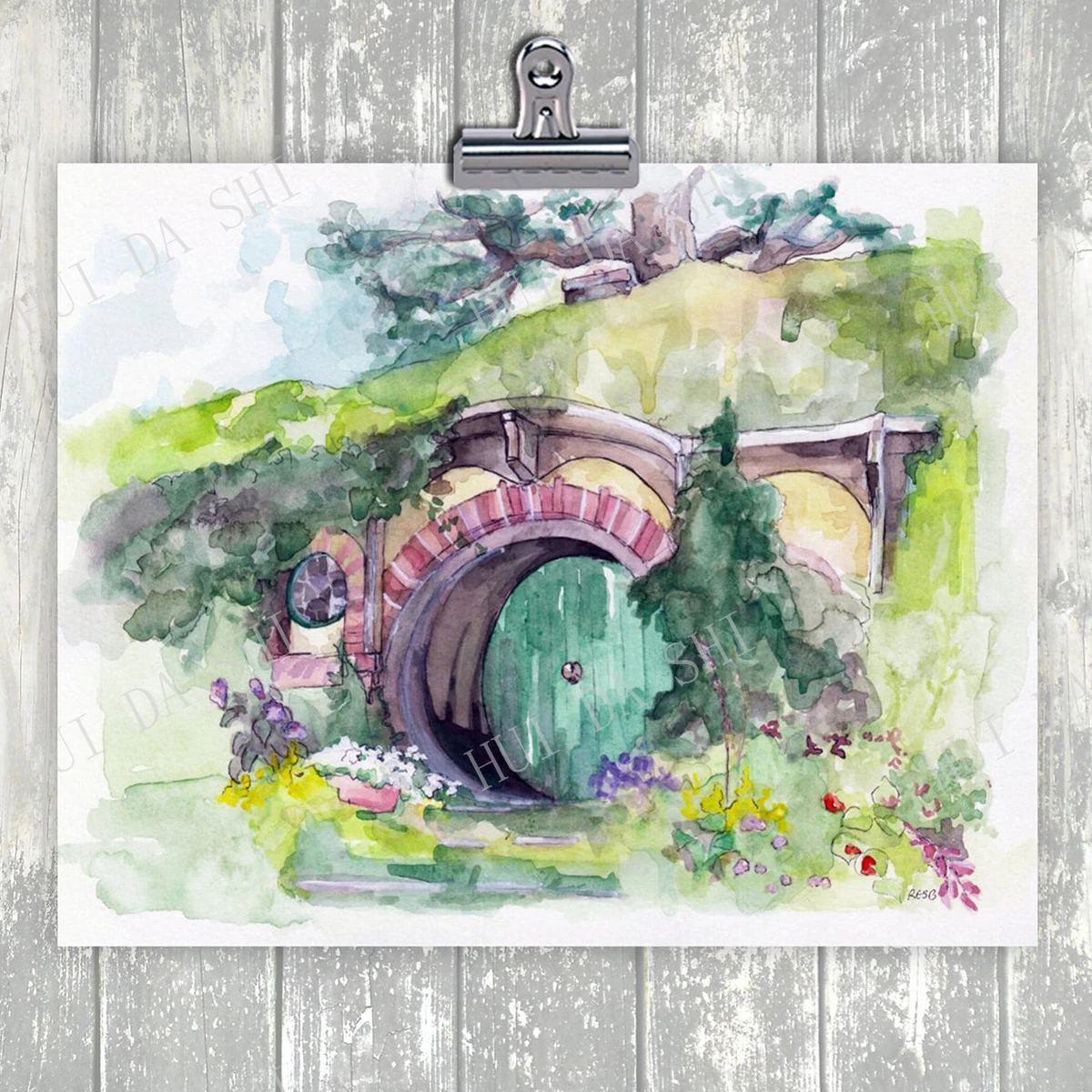 Ручная роспись акварельная живопись властелин фэнтезийное искусство кольца