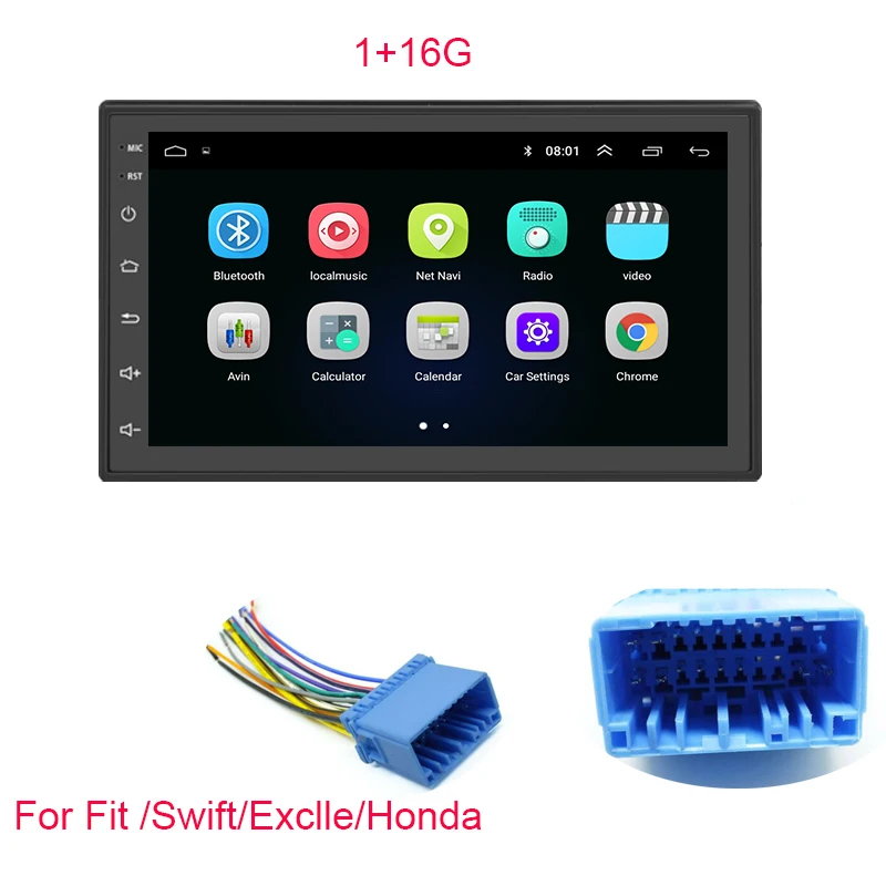 Navivox " 2Din 8,1 автомобильный dvd-плеер для Nissan Volkswagen Toyota Honda KIA HYUNDAI Lada Renault Mazda универсальный автомобильный радиоприемник gps - Цвет: Honda cable