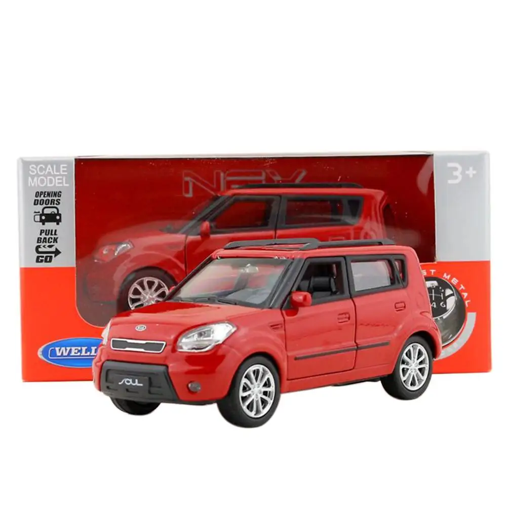 1:36 сплава отступить модели автомобиля Для Киа соул внедорожник со звуком