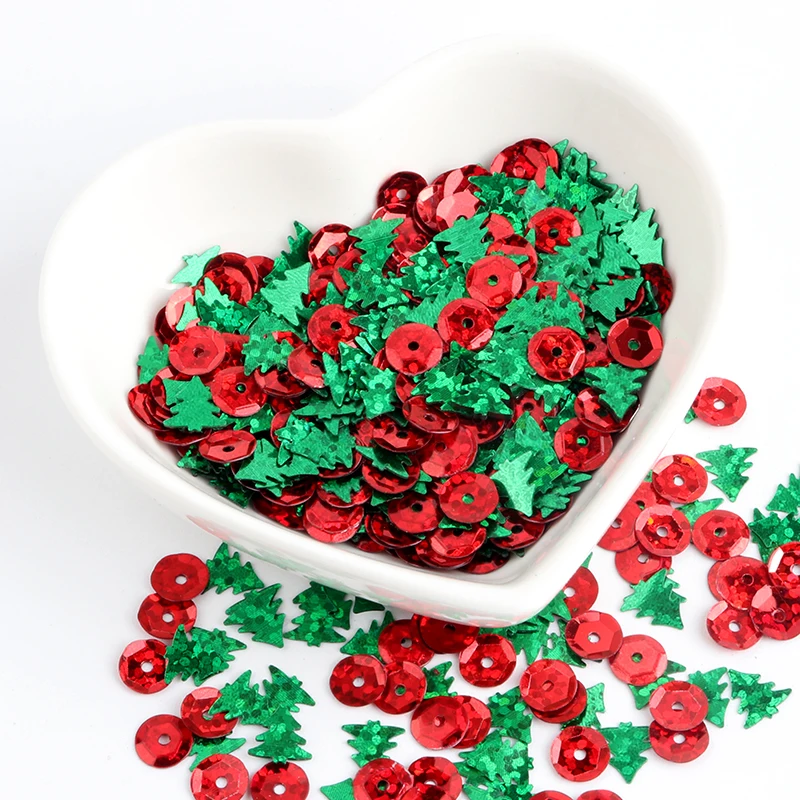 7 мм блесток Рождественская елка пайетками Снежинка блестки ПВХ Свободные