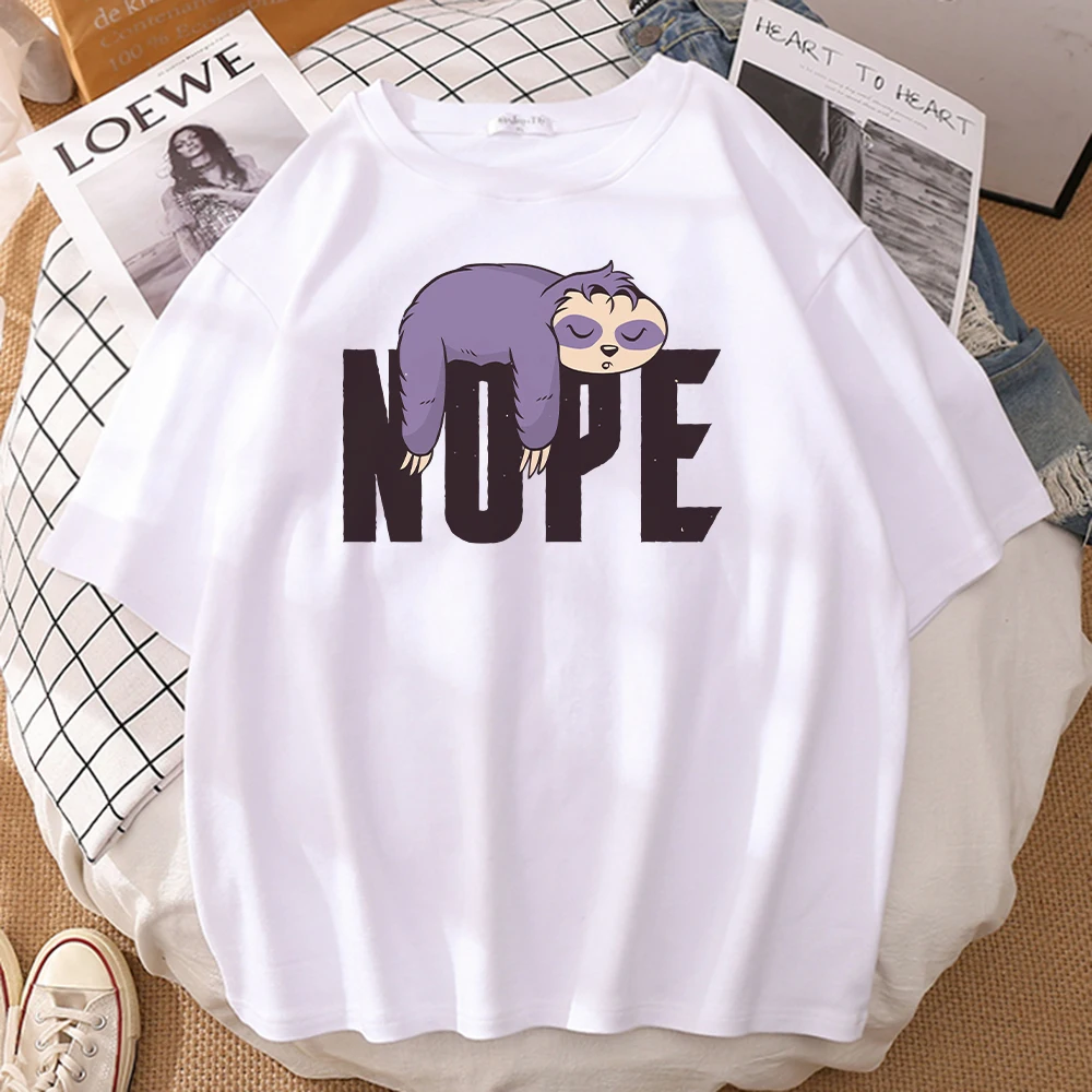 

Ленивец, сон на его животе, футболка с принтом, Мужская Повседневная Удобная футболка, мягкая футболка с круглым вырезом, крутые большие муж...