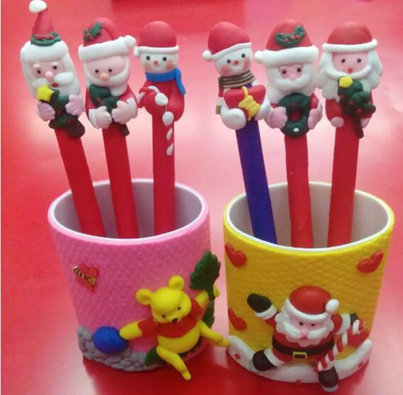 Шариковая ручка с рождественской тематикой 5 шт./лот шариковая из полимерной