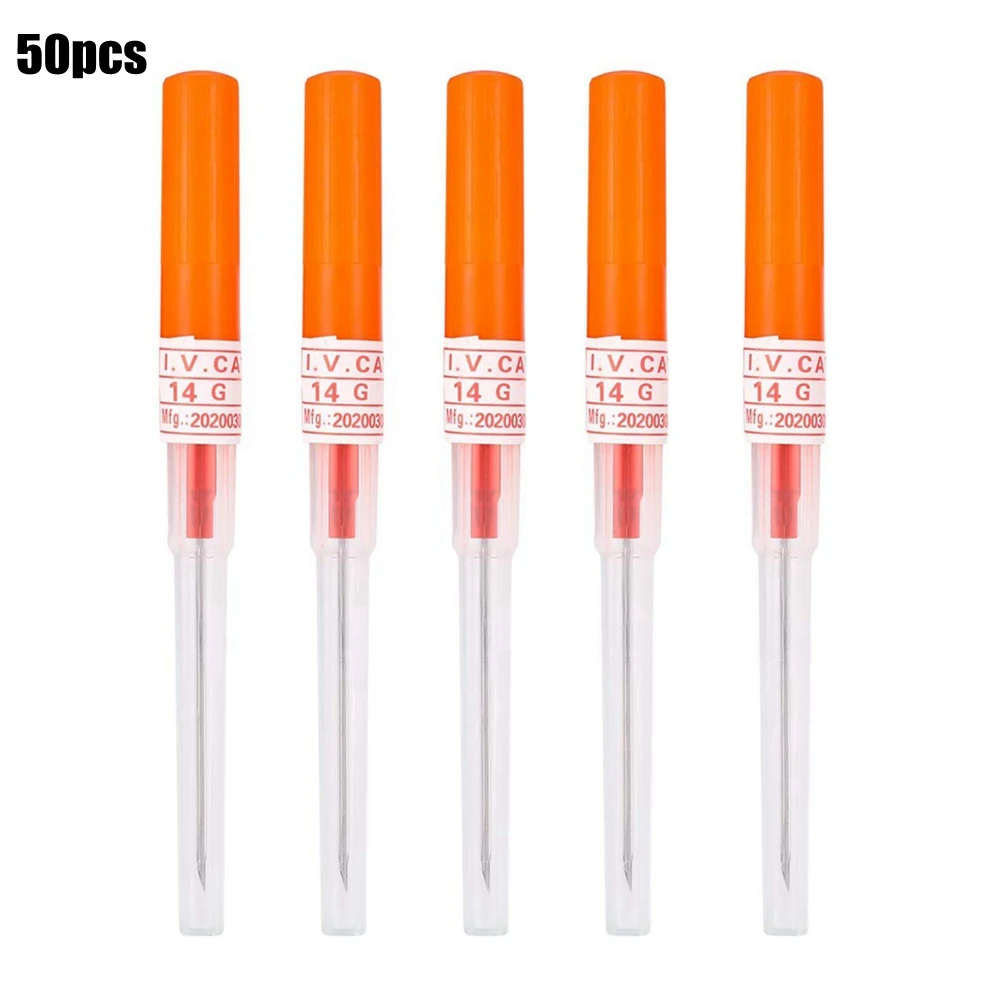 Катетер для пирсинга 50 шт в наборе Ухо Нос пункционная игла Характеристическая