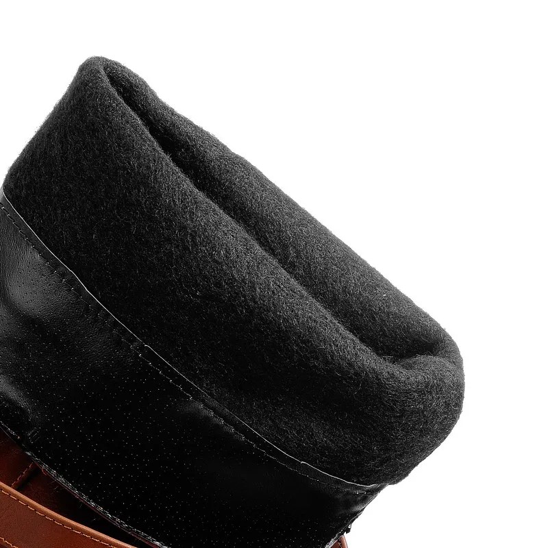 ASUMER/Большие размеры 34-43, модные сапоги до колена женская обувь без застежки с круглым носком ботинки Осень-зима женские ботинки г. Новинка