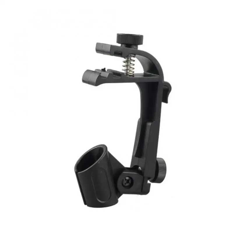 

2PCS Universal Microphone Shock Mount Stand Holder Mic clip Clamp for Studio Singing Mic Clip On Conga Bongos Drum Hoop