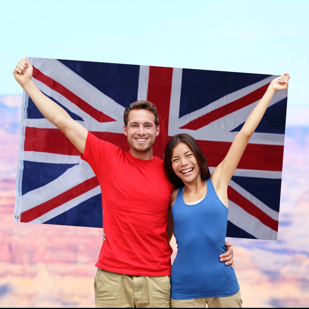 

90x150cm United Kingdom Patriotic Polyester Flag UK British National Flags Banner Bunting Party Outdoor Indoor Garden Decoration