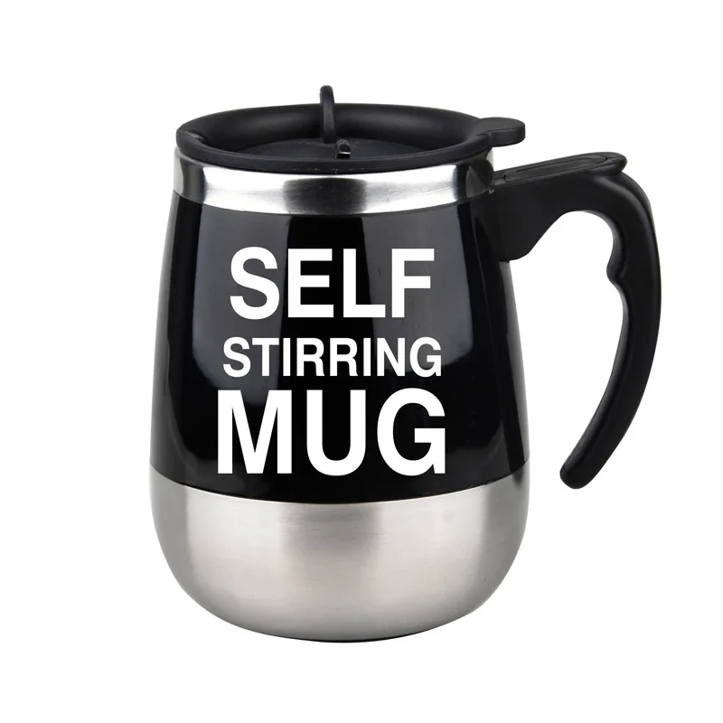 

Stainless Steel Self Stirring Mug Coffee Milk Mixing Cup Automatic Whisk Mug Tumbler With Lids 400ml Tazas de cafe creativas