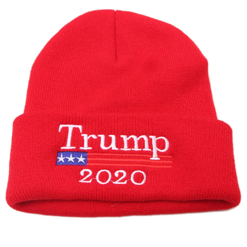 N Women Men Flexible Red/Black Beanies Hat Autumn Winter Faux Wool Cap 2020 Donald Trump Re-election Support Accessories YAA99 | Аксессуары