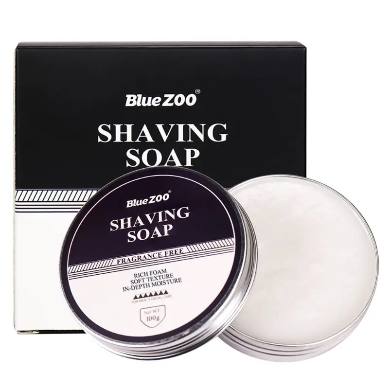 Профессиональный крем для бритья 100 г, мыло для бритья, пенообразующая увлажняющая Бритва для мужчин, парикмахерский уход