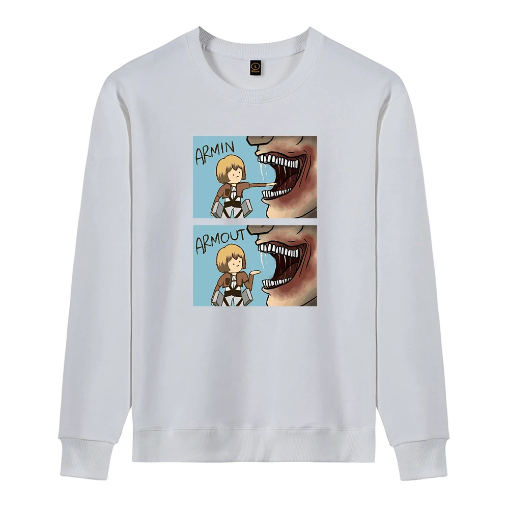 

Japanese Anime Graphic Women Hoodies Attack on Titan Funny Printed Sweatshirts Kawaii Harajuku Female Sweatshirt Crewneck Trend