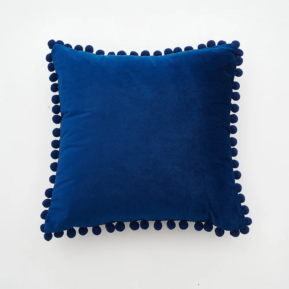 Декоративные диванные Наволочки однотонные Цвет диван Cushin крышка с пушистыми