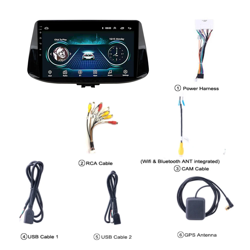 Автомобильный DVD плеер для hyundai i30 2017 2018 Авто радио мультимедиа стерео система gps