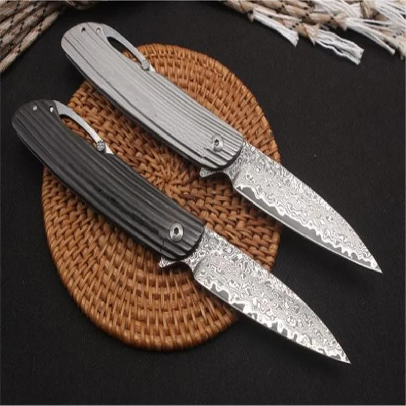 Складной нож новая версия скорпиона (Дамасская сталь) острые лезвия походный