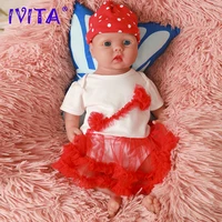 ivita wg2014 46cm 18inch 3 93kg full body silicone alive cute eyes open reborn baby dolls toy for girls come with clothes
