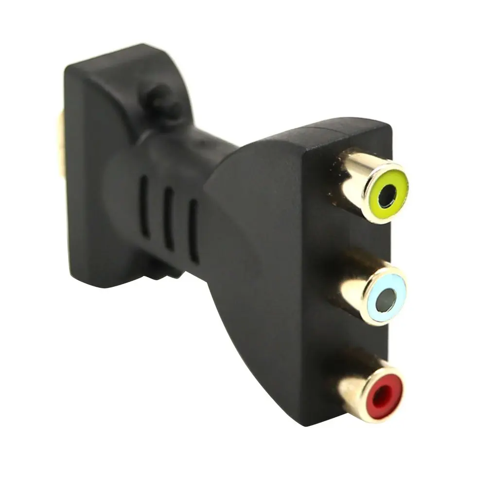 Гибкий портативный HDMI в 3 RCA Видео Аудио AV адаптер компонентный конвертер для HDTV DVD