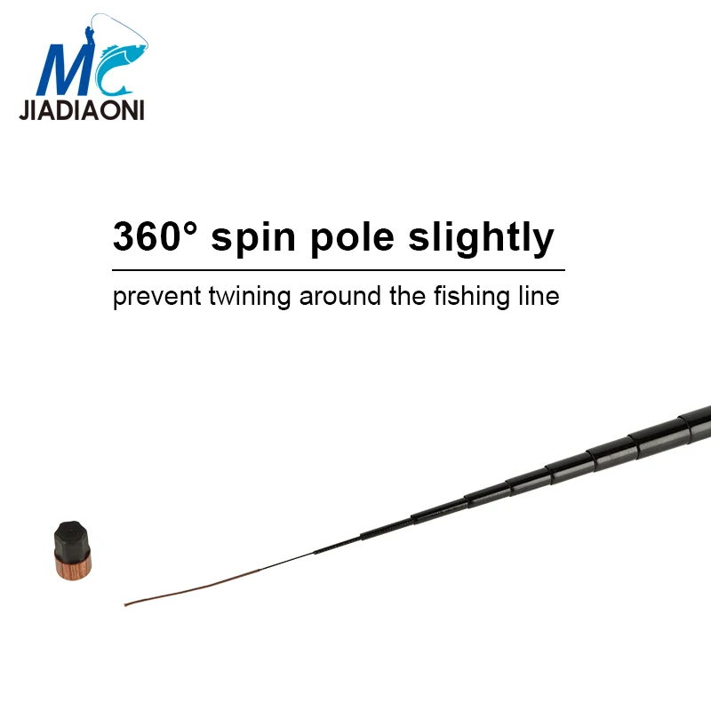 Удочка jiadiaon XINUO телескопическая удочка из волокна для ручного забрасывания 99%