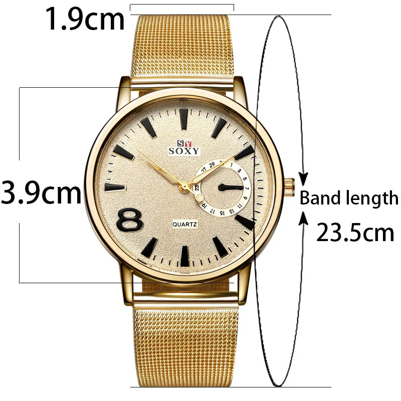 Женские часы SOXY роскошные модные повседневные кварцевые из нержавеющей стали