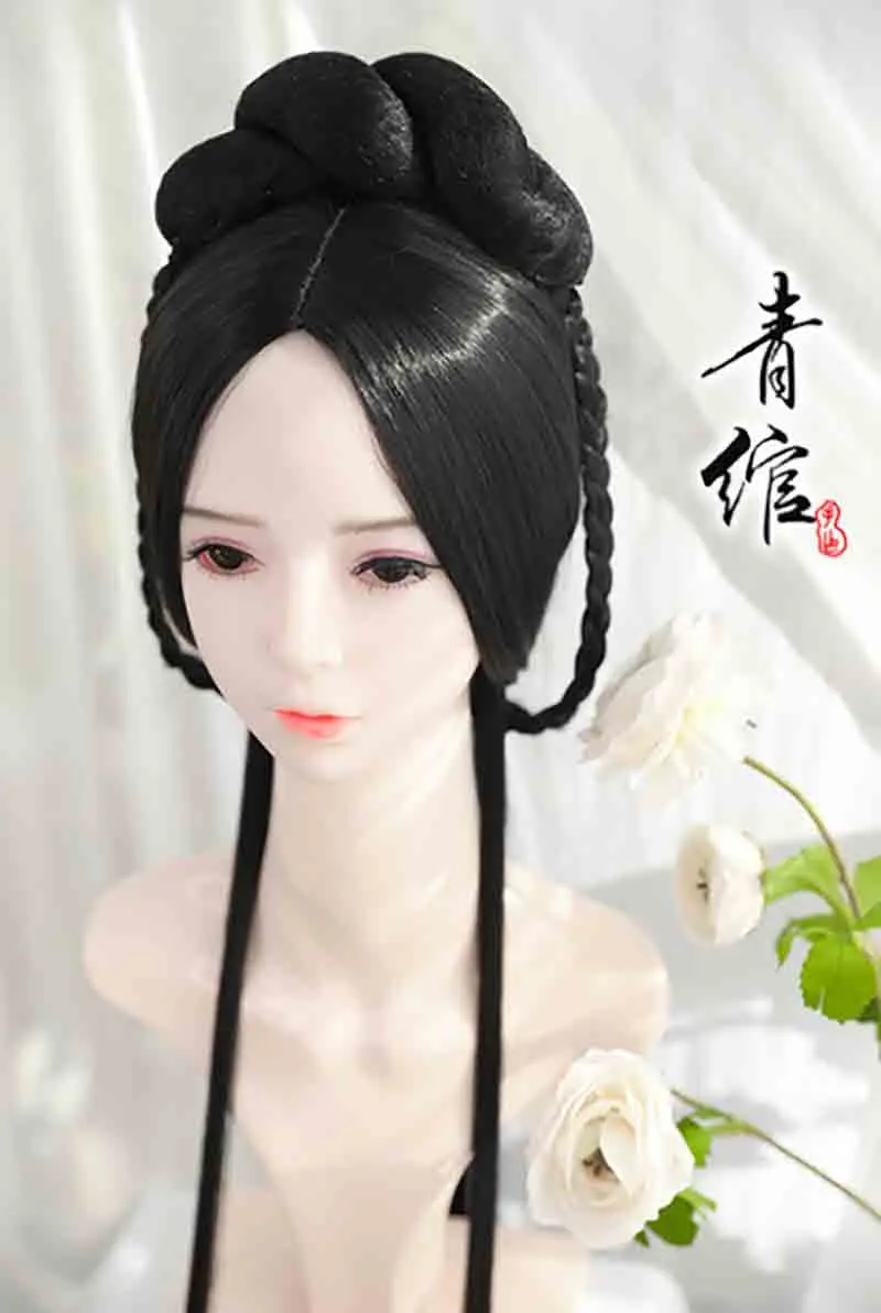Парики Hanfu для женщин китайская традиция парики головной убор Женский реквизит