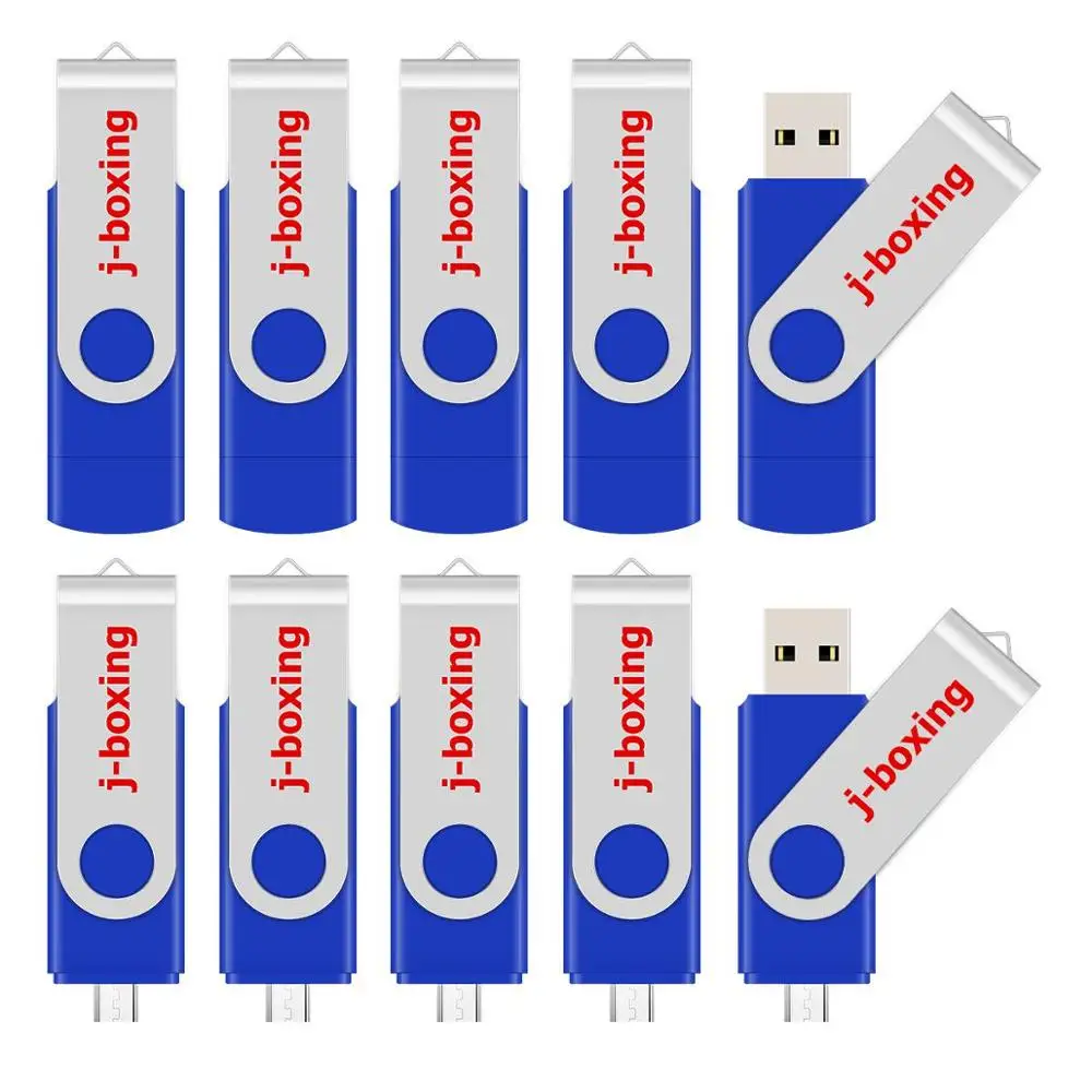 J-boxing 10 шт. OTG 16 ГБ USB флеш-накопитель двойной порт Гб Micro флеш-накопители