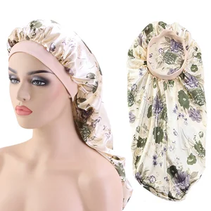 Шапочка для сна, из сатина, эластичная, с длинным ворсом, для мужчин и женщин