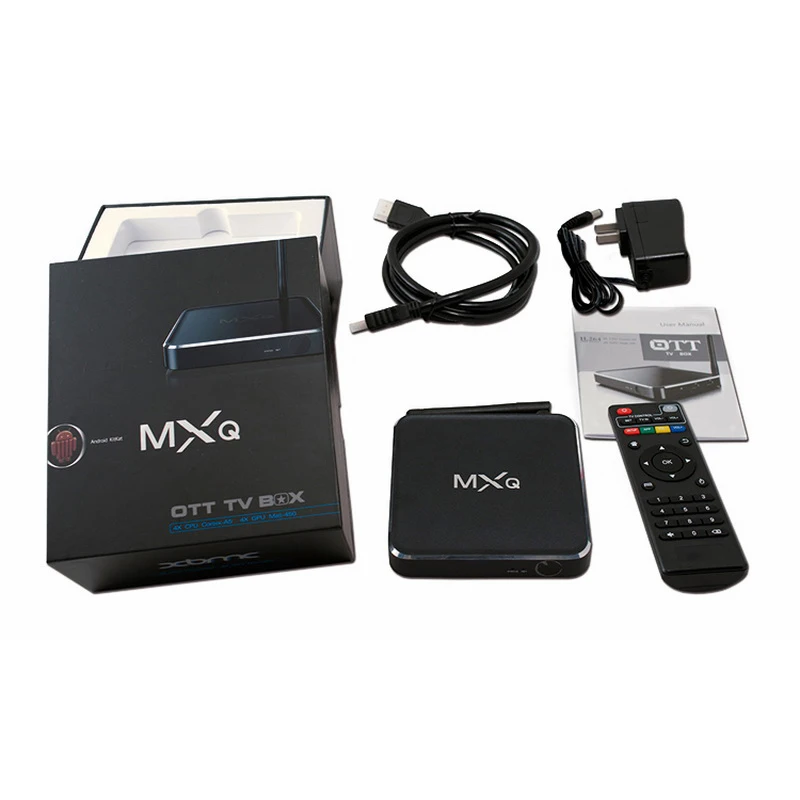 Блок для ТВ mxq PRO tv box 4K HD 2G + 16G 4G 32G Android 7 1 Голосовое управление видео динамик 2 WiFi Smart