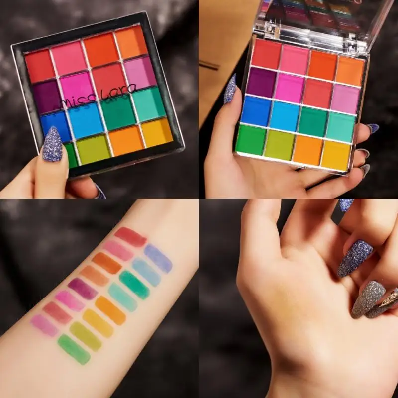

16 Color Matte Brightness Pigmented Eye Shadow Palette Beauty Glazed Makeup Eyeshadow Pallete Makeup Palette Eyes Cosmetic TSLM1