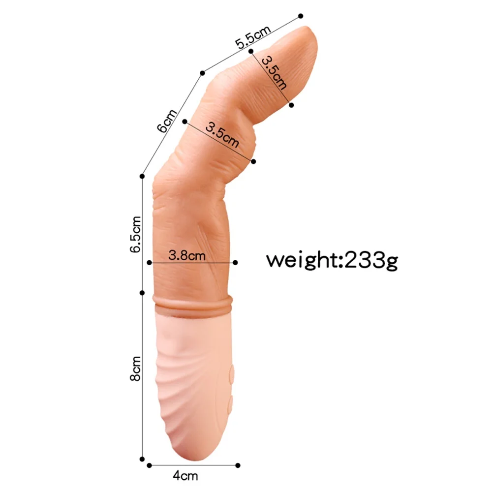 Finger Heating Dildo Vibrator Masturbation AV Vibration Sex Toys For Woman Clitoris Stimulator G-Spot Vibrating Erotic Stick | Красота и