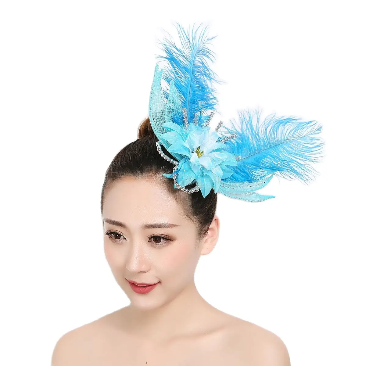 Головной убор для танцев головной с цветком выступлений аксессуары |