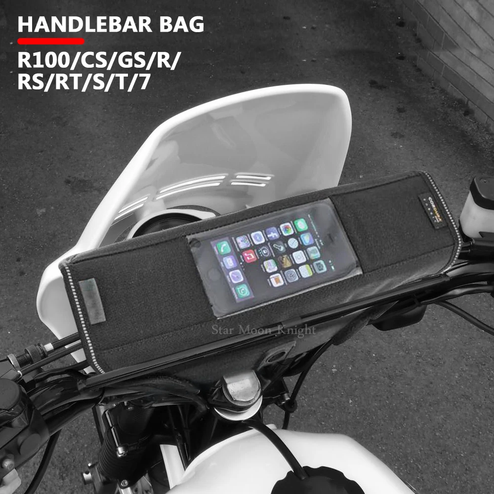 

Motorcycle Waterproof Bag Storage Handlebar bag Travel Tool bag For BMW R100 R100CS R100GS R100R R100RS R100RT R100S R100T R 100