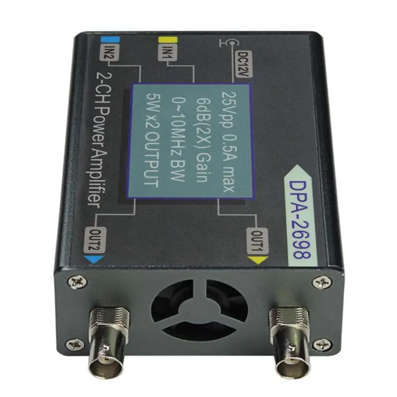 

DPA-2698 10MHz 25Vpp Dual Channel 2CH DDS Function Signal Generator DC Power Amplifier