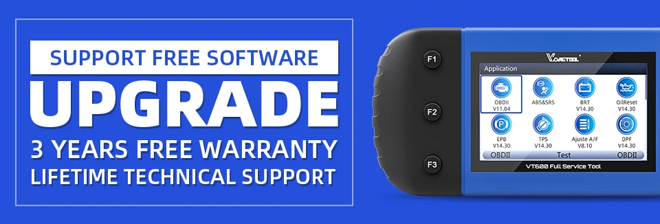 VDIAGTOOL автомобильный диагностический VT600 OBD2 сканер инструмент рабочий бразильский автомобильный двигатель ABS SRS EPB кодирование OBD2 PK NT650 x100 pro crp129E