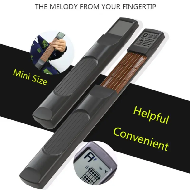 

1 PC Hot Selling Portable Pocket Acoustic Guitar Practice Tool Chord Trainer 6 Fret Model for Beginner