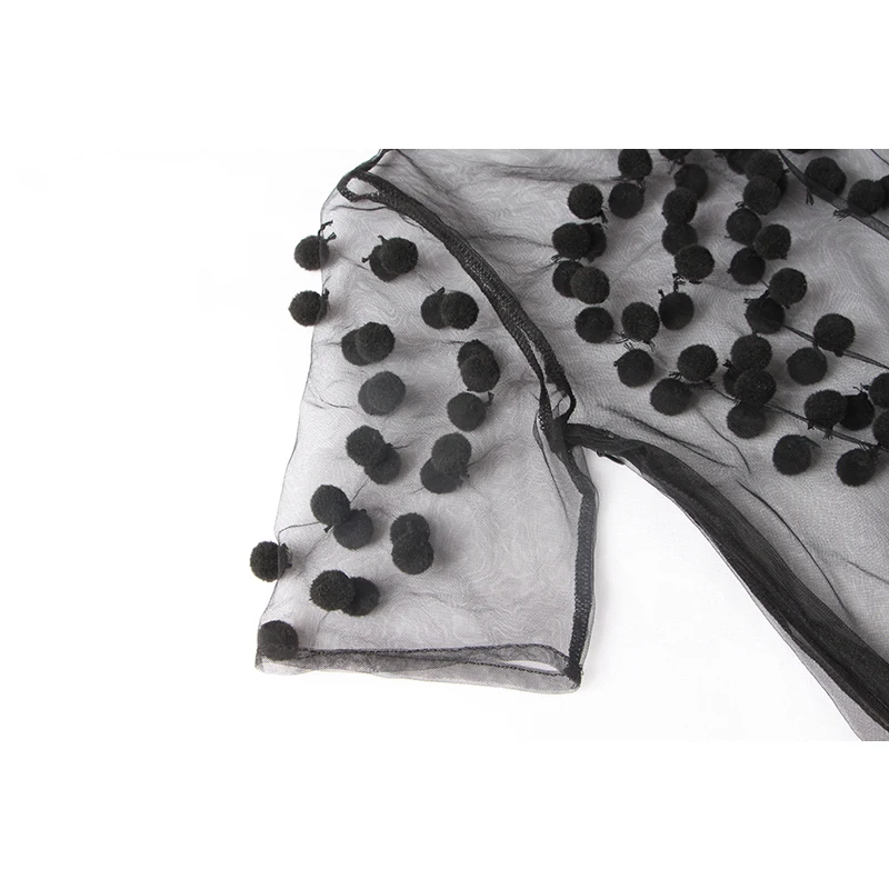 Женские вечерние платья TWOTWINSTYLE Сетчатое платье с круглым вырезом и коротким