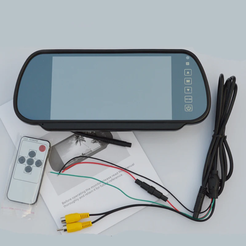 7 дюймов экран TFT ЖК дисплей зеркало заднего вида монитор автомобиля Авто