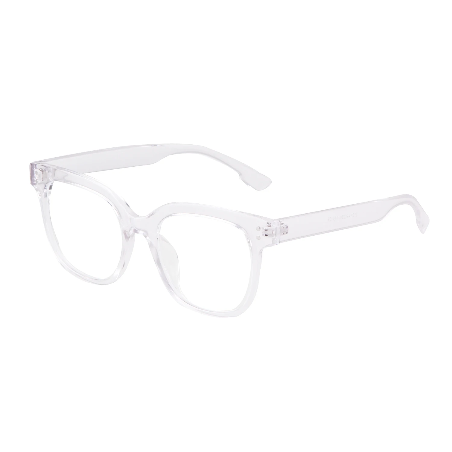 WHO CUTIE Anti Blue Light Blocking Computer Glasses Women Men Brand Design Rivet Square Frame Optical Lens Eyeglasses S131 - Цвет оправы: C7 transparent