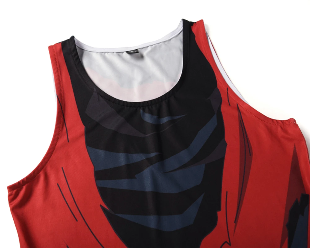 Новый аниме косплей костюм унисекс Фитнес Бег летняя футболка Жемчуг дракона