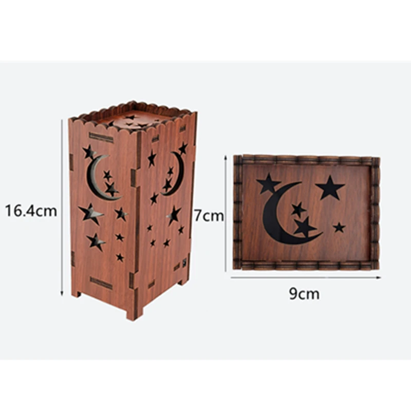 Creative log hollow colorful moon starry sky romantic lucky star projection lamp creative atmosphere night light home | Мебель