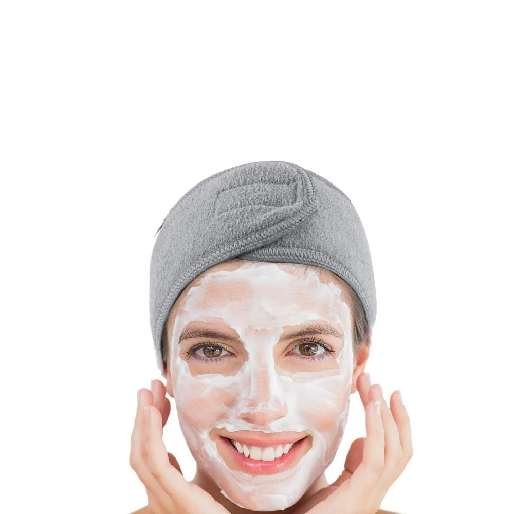 1 шт. махровая повязка на голову для спа процедур|Шапочки душа| |