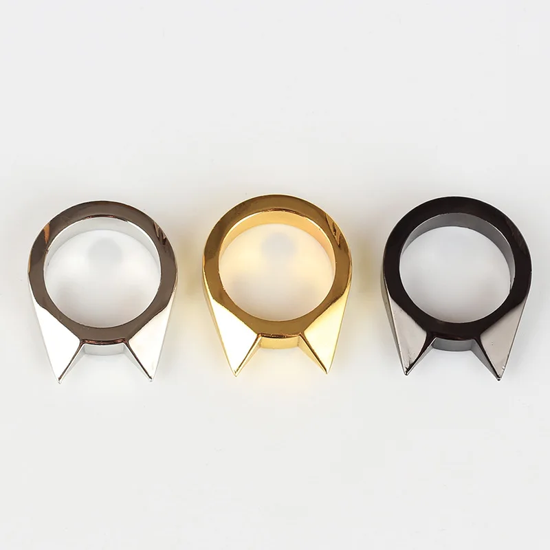 Модное Стильное кольцо с кошачьими ушами для самозащиты одним пальцем защелкой