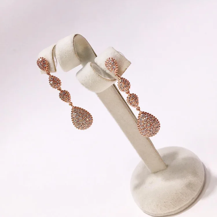 

Long Pedant Full Rhinestone Earrings for Women New Arrive Luxury Micro-Paving stone Drop Earrings Gift wedding Earring Jewelry