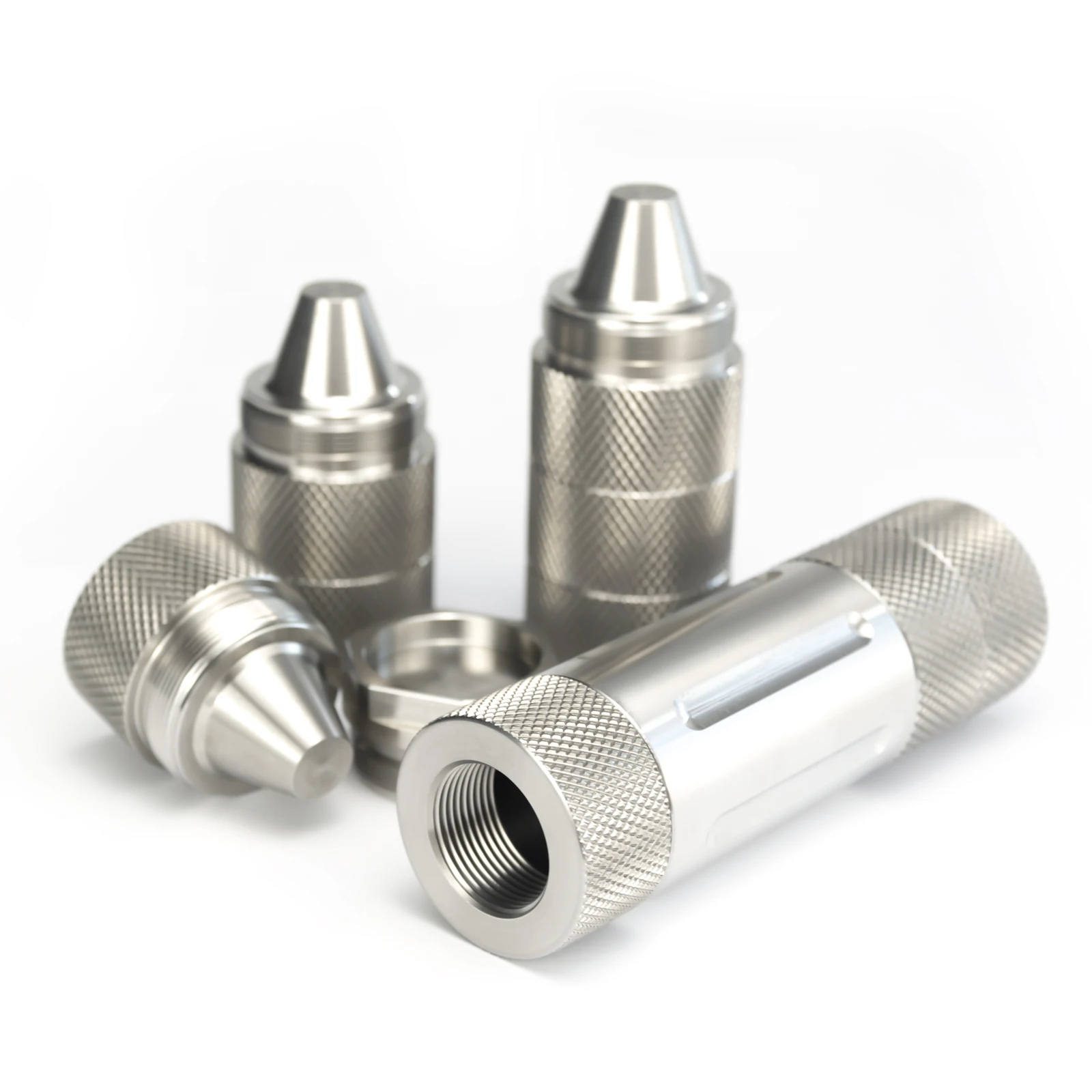 

10''L 1.52'' OD Stainless Steel M24x1.5 RH Fuel Filter Modular Solvent Trap MST 8 Screw Cones 1.375x24 TPI Tube Fuel Filter