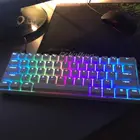Механическая игровая клавиатура Anne Pro 2 60% NKRO, Bluetooth 4.0 Type-C RGB, 61 клавиша, вишневый переключатель, переключатель Gateron