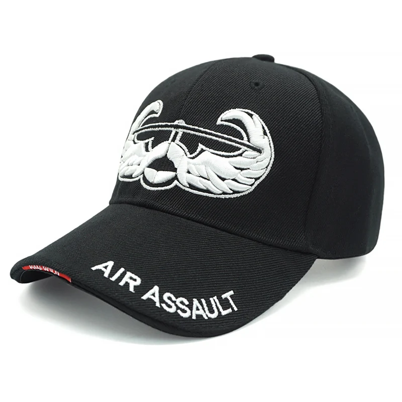 assault black Новая брендовая мужская тактическая бейсбольная кепка Eagle SWAT, армейская бейсболка, хлопковая кепка, Регулируемая Мужская Уличная Бейсболка Кепка Gorras - Цвет: assault black