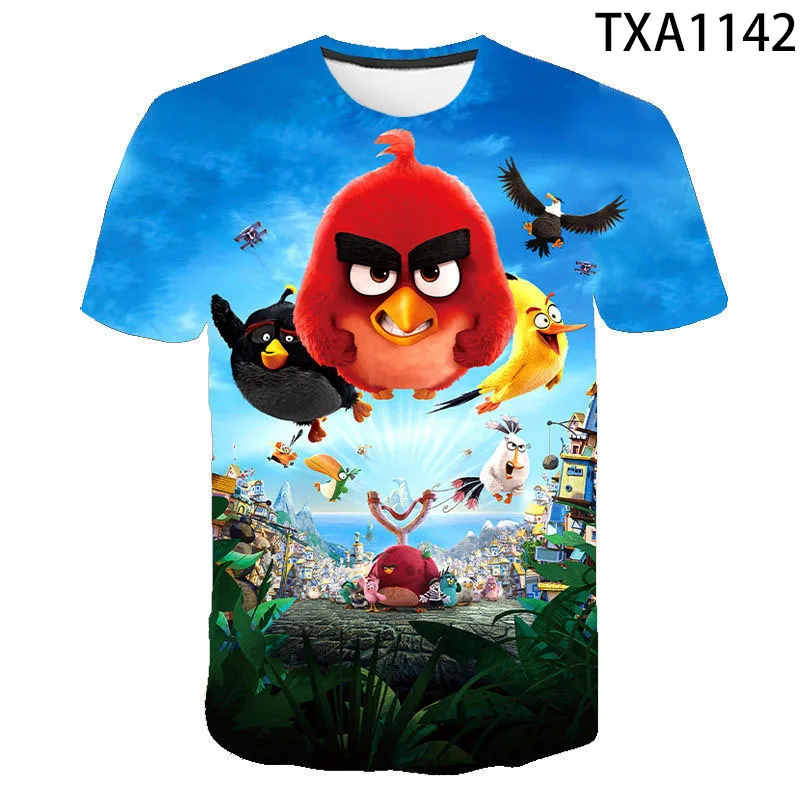 

Fashion Cartoon Anime Game Little Birds Cool 3D Print T Shirt Summer Style Men Women Children Boy Girl Kids Casual Cool Tops Tee