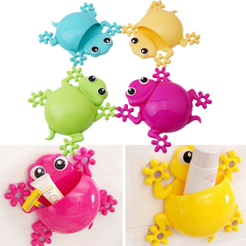 1 шт. силиконовый держатель для зубной щетки в виде лягушки детей семейный набор